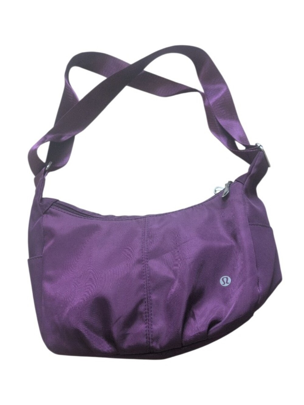 Lululemon Purple Nylon Crossbody Bag Adjustable Strap Athleisure Purse